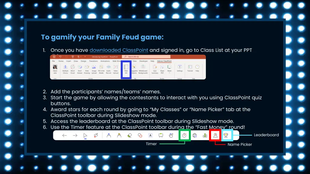 to gamify your family feud game