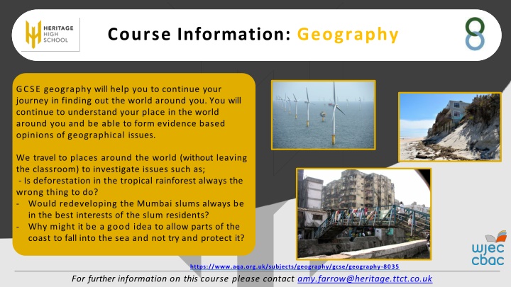 course information geography