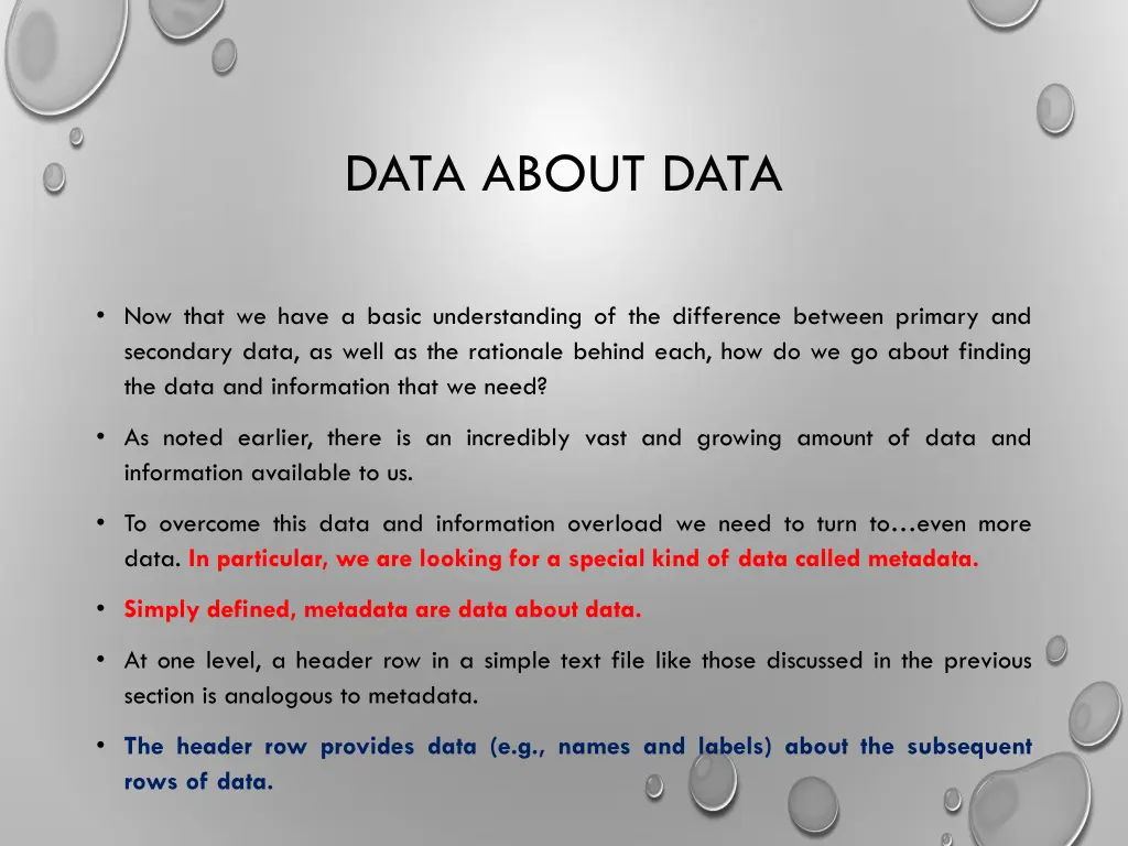 data about data 3