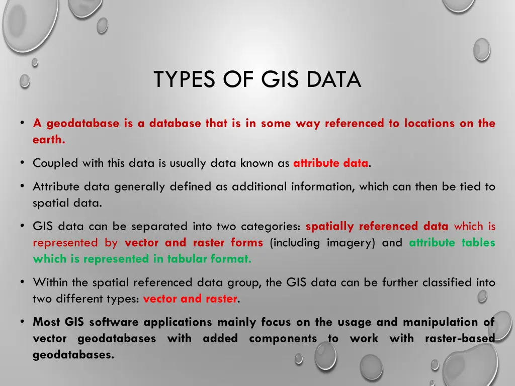 types of gis data