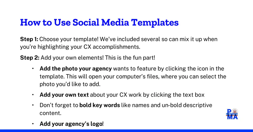 how to use social media templates