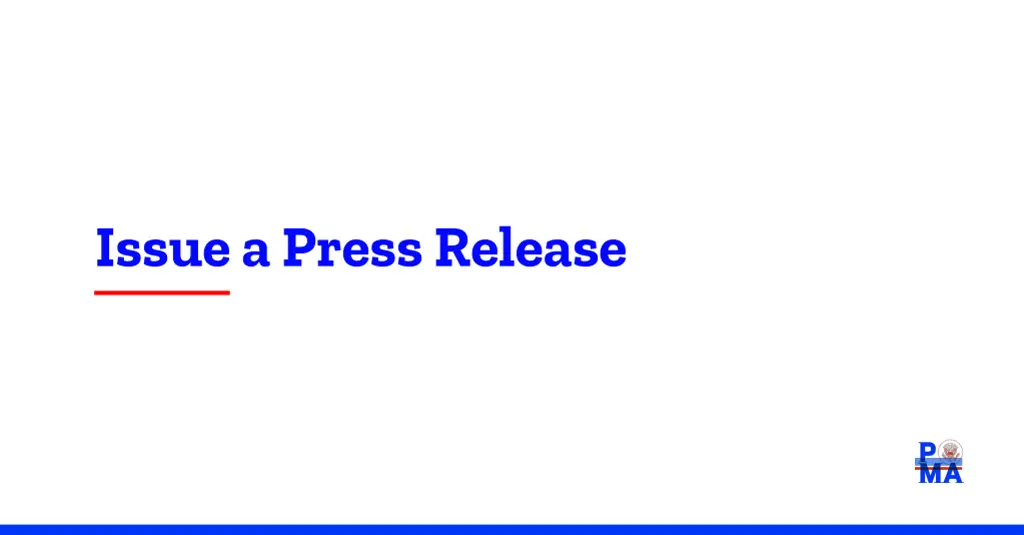 issue a press release