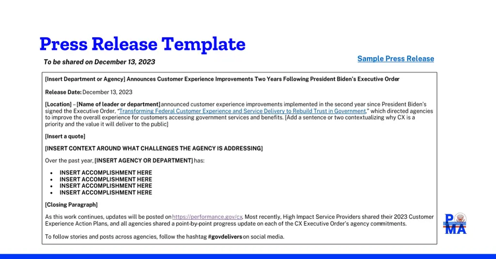 press release template