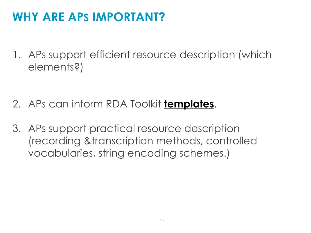 why are ap s important 1