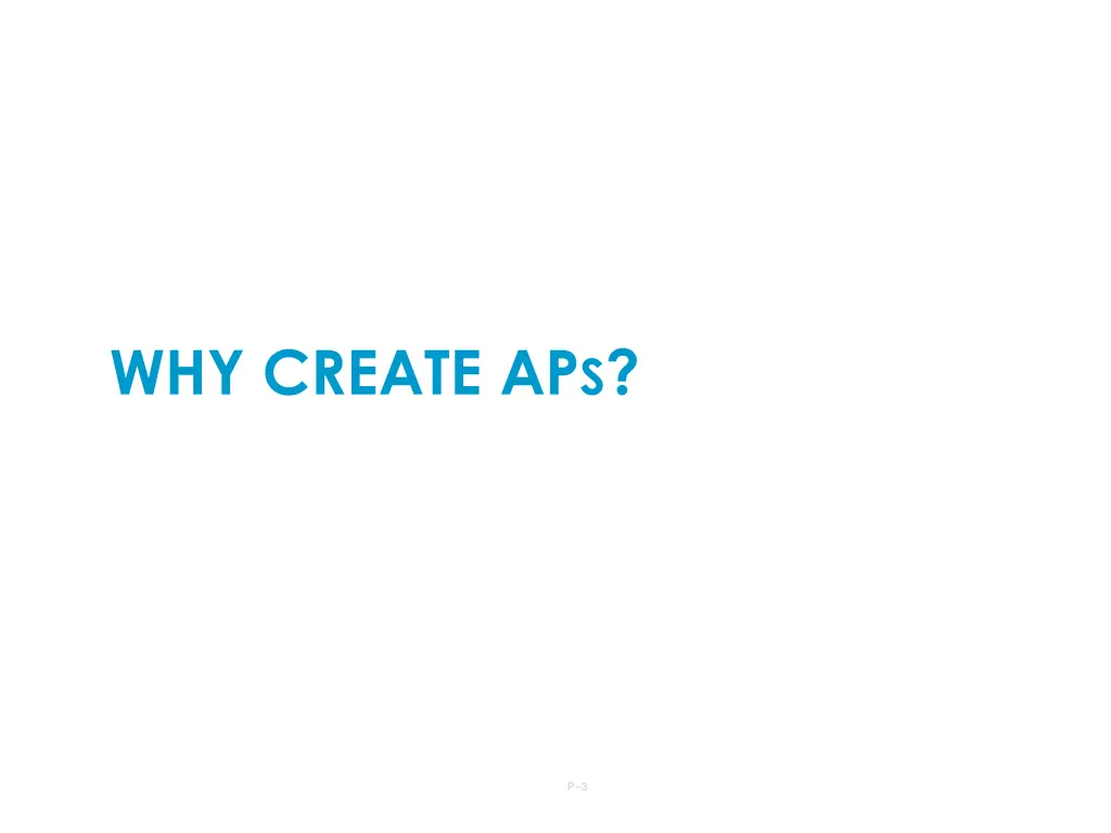 why create ap s