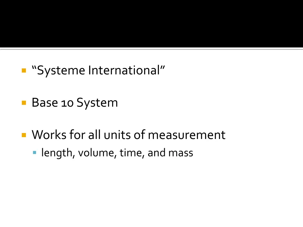 systeme international