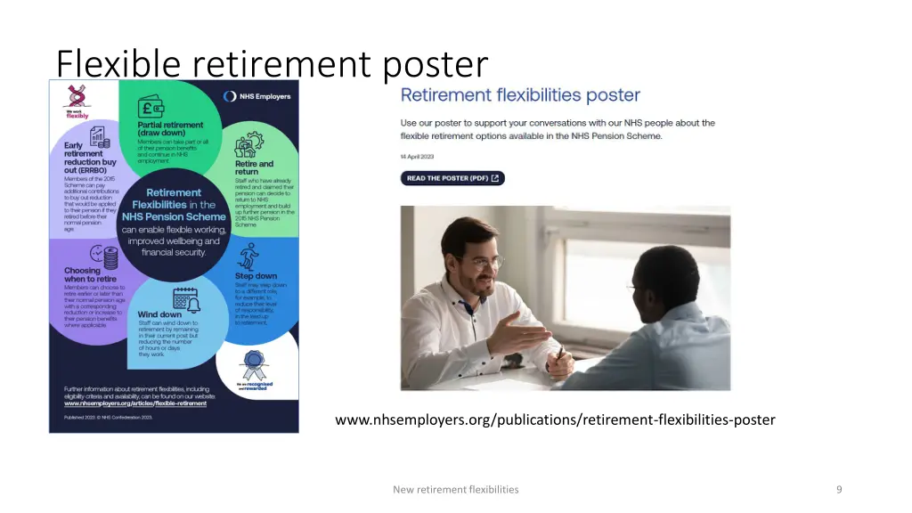 flexible retirement poster