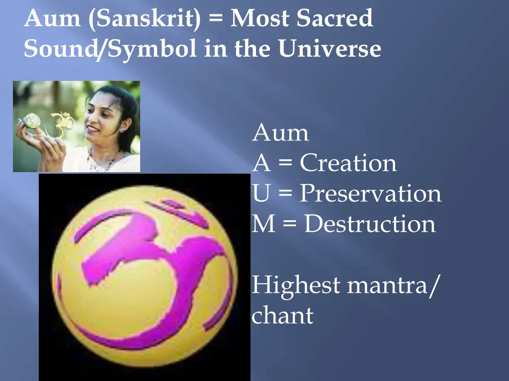 aum sanskrit most sacred sound symbol