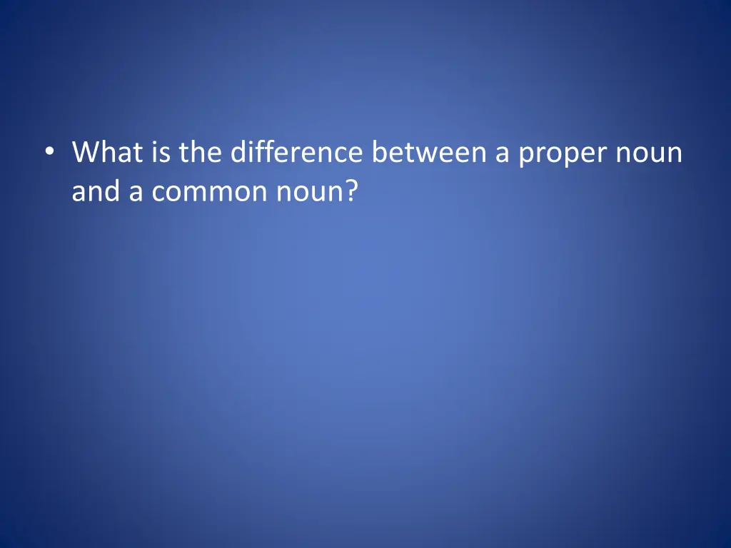 what is the difference between a proper noun