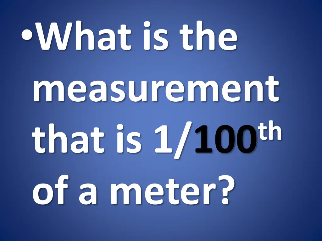 what is the measurement that