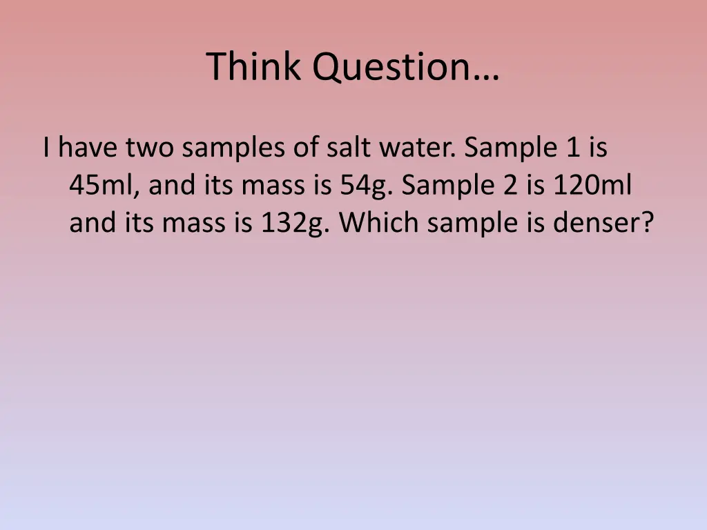 think question