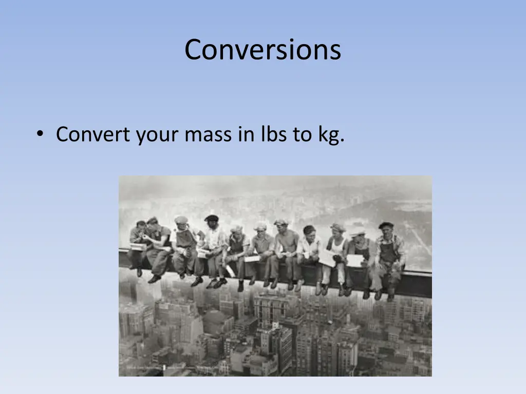 conversions 1