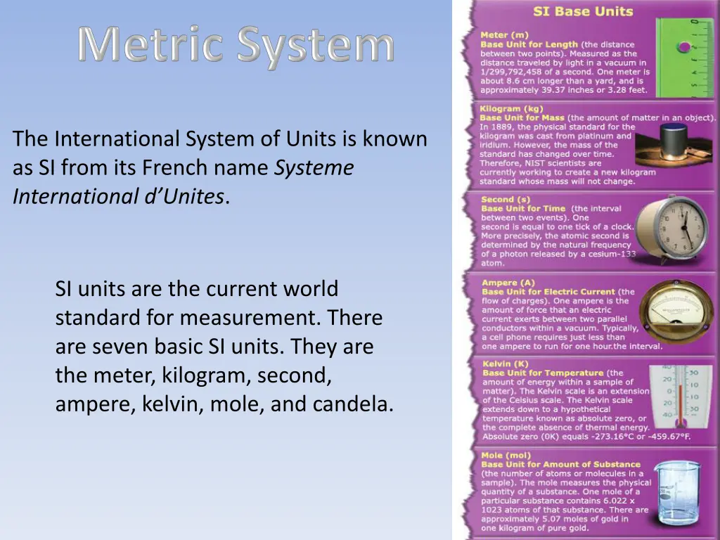 the international system of units is known