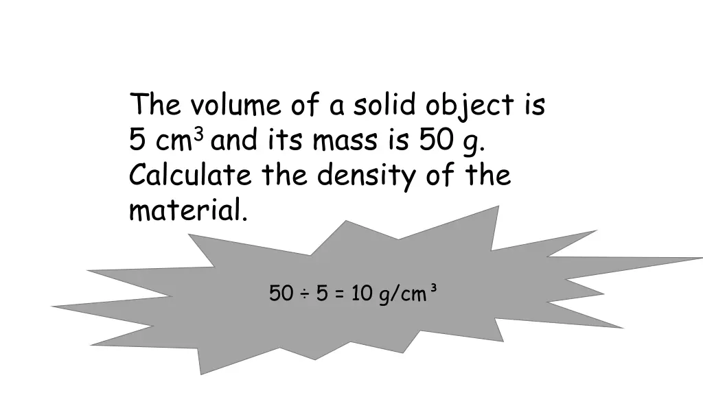 the volume of a solid object