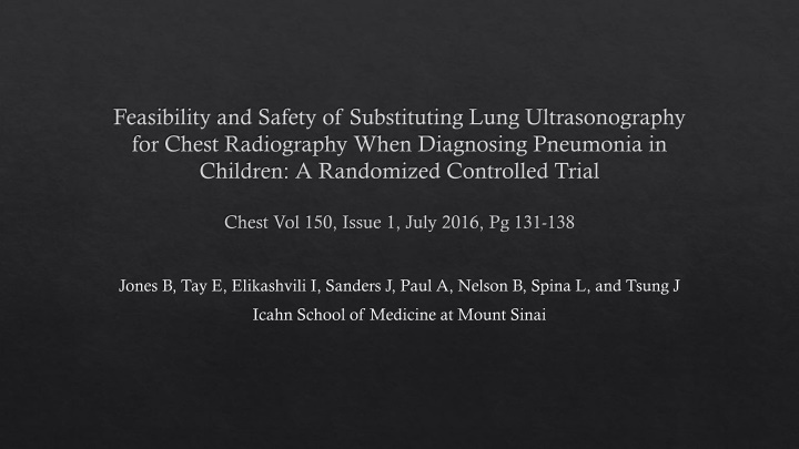 feasibility and safety of substituting lung