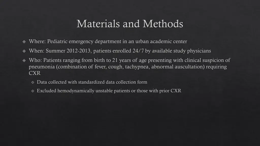 materials and methods