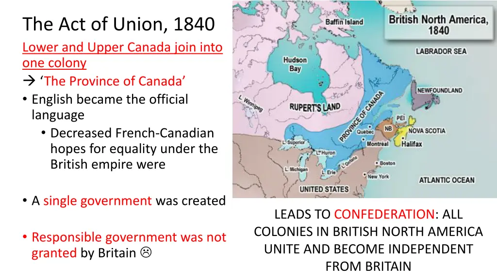 the act of union 1840