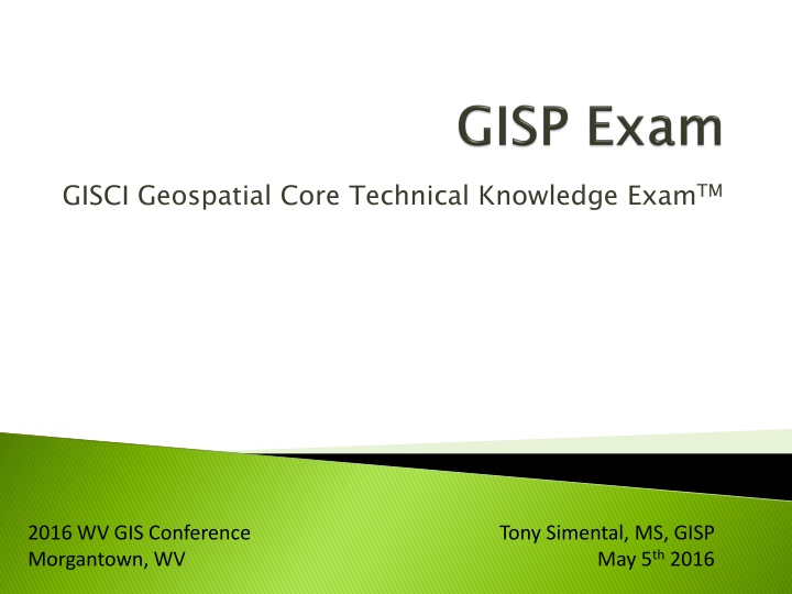 gisci geospatial core technical knowledge exam tm