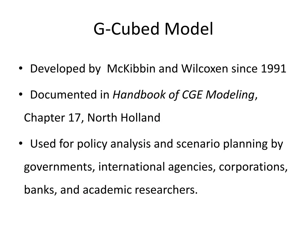 g cubed model 1