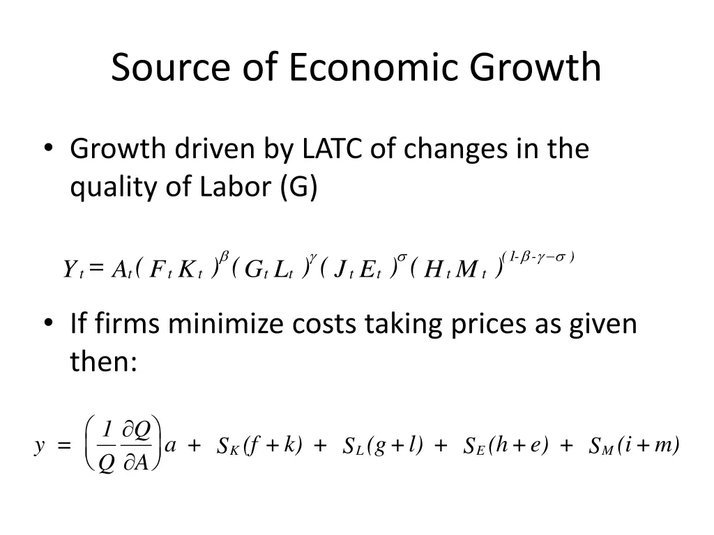 source of economic growth