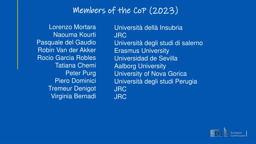 members of the members of the cop 1