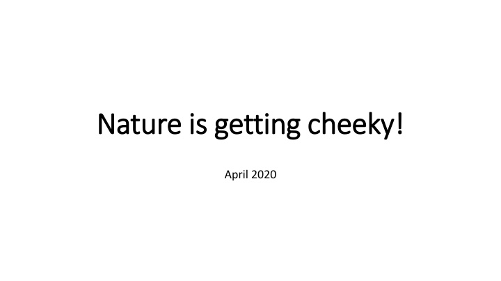 nature is getting cheeky nature is getting cheeky