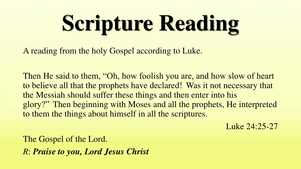 scripture reading 1