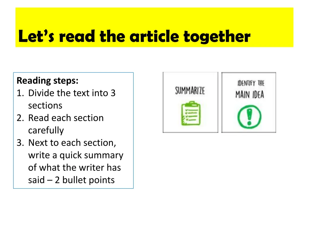 let s read the article together