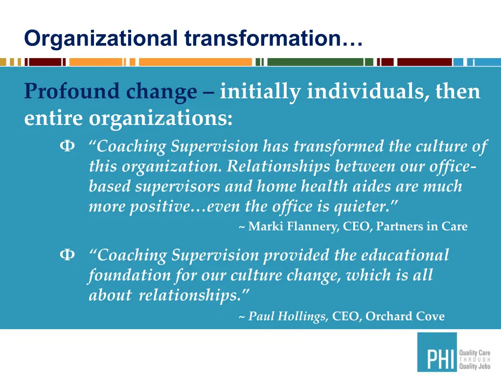 organizational transformation