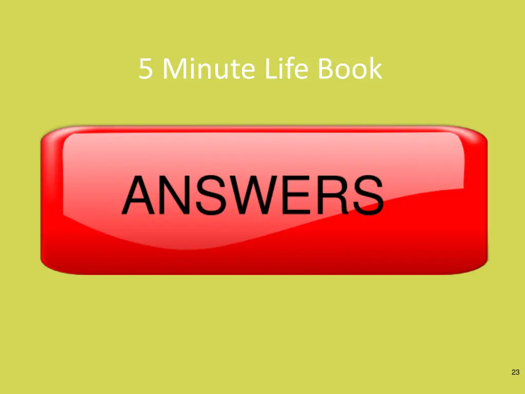 5 minute life book 1