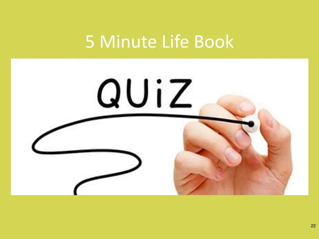 5 minute life book