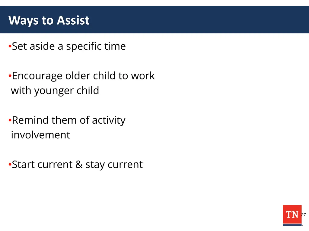 ways to assist