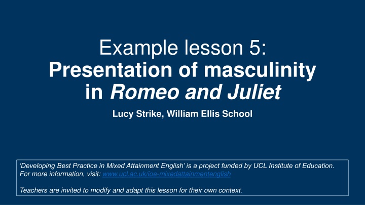 example lesson 5 presentation of masculinity