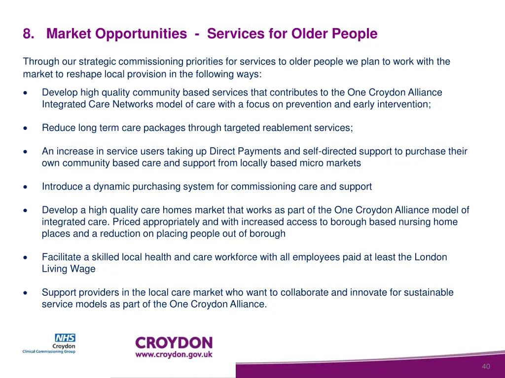 8 market opportunities services for older people