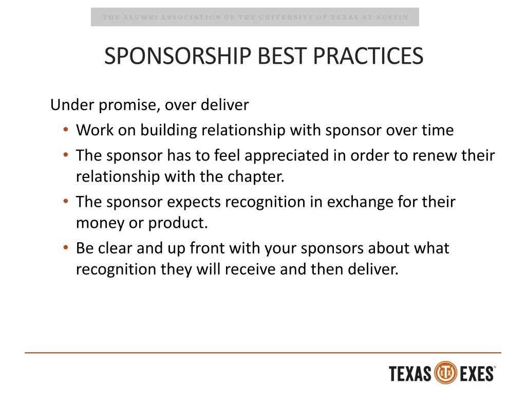 sponsorship best practices