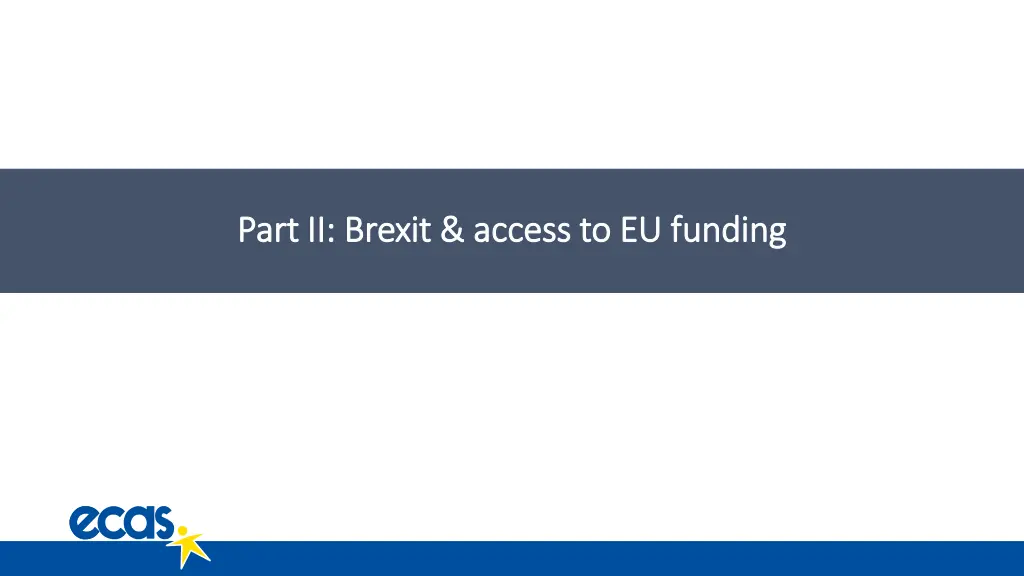 part ii brexit access to eu funding part