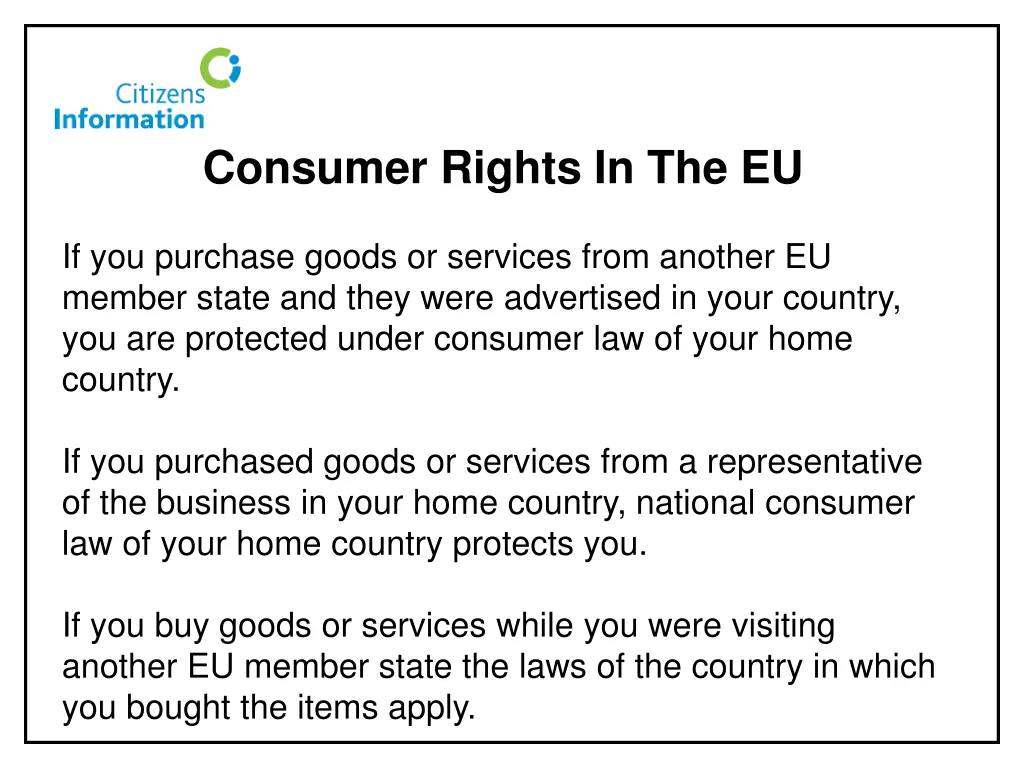 consumer rights in the eu