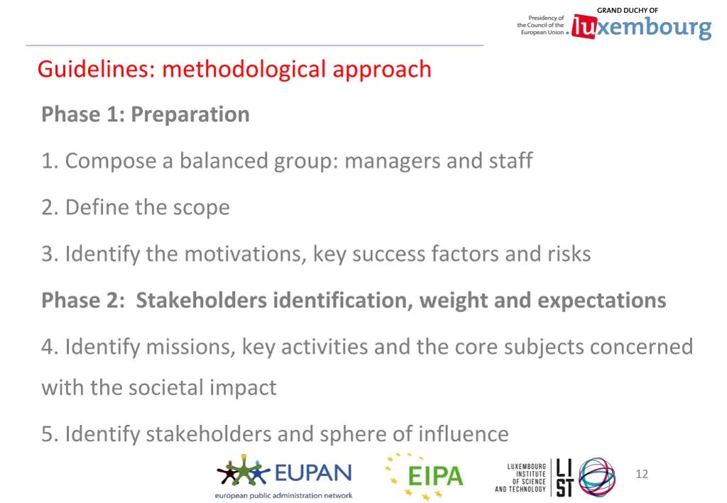 guidelines methodological approach