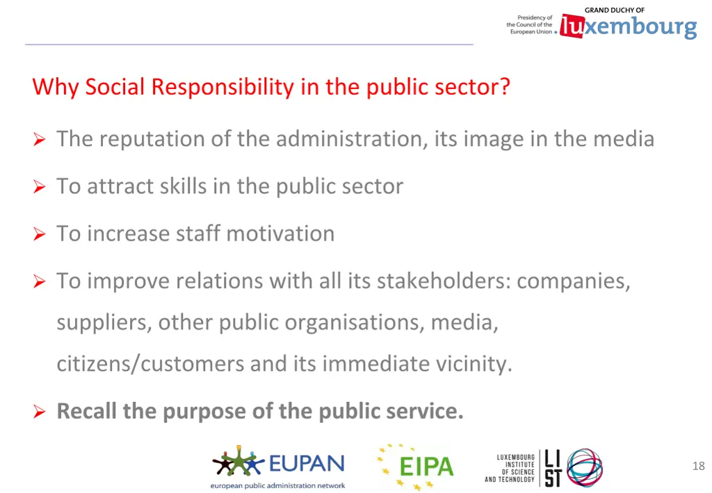 why social responsibility in the public sector