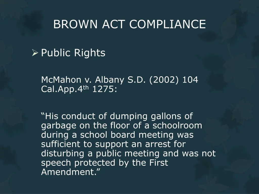 brown act compliance 11