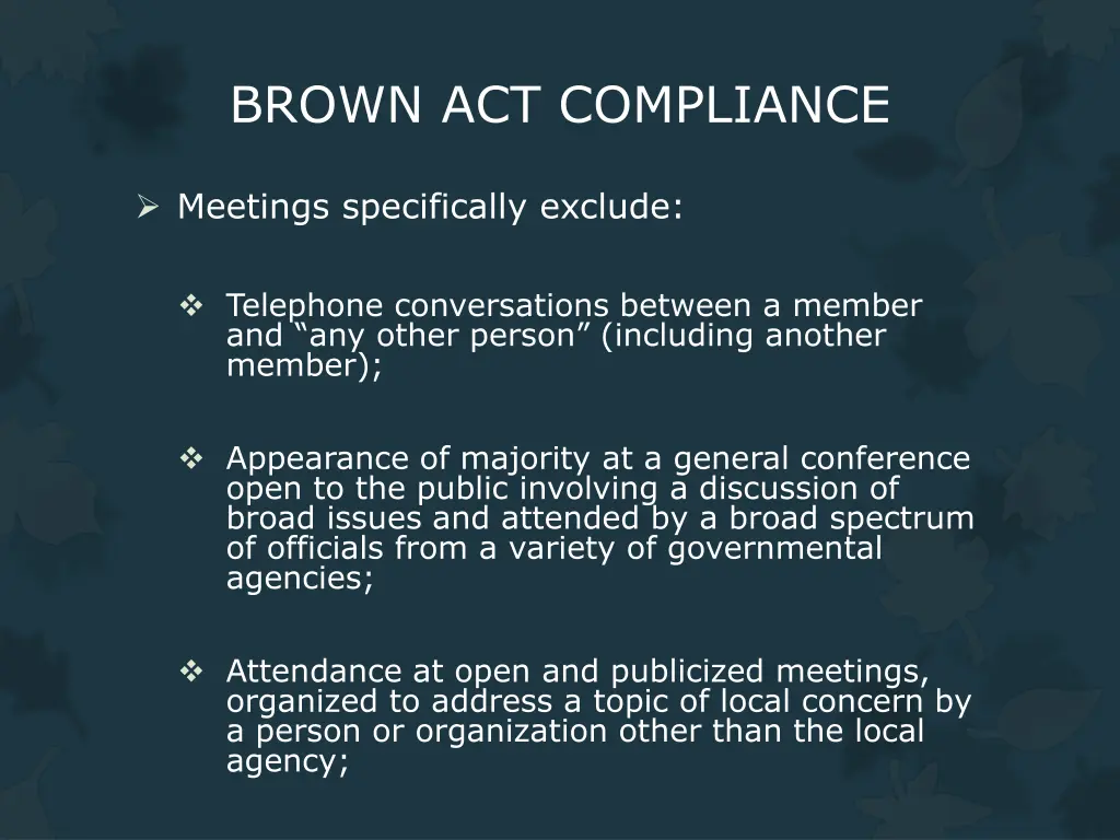 brown act compliance 3