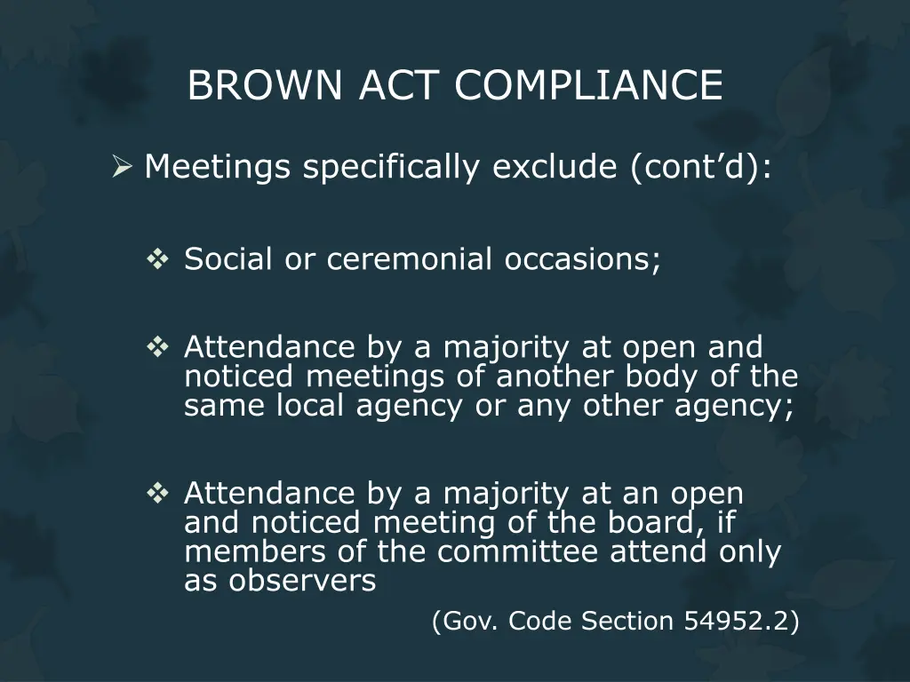 brown act compliance 4