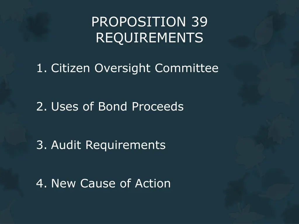 proposition 39 requirements