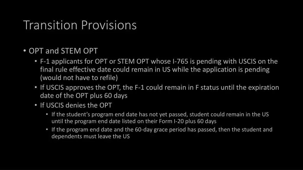 transition provisions 2