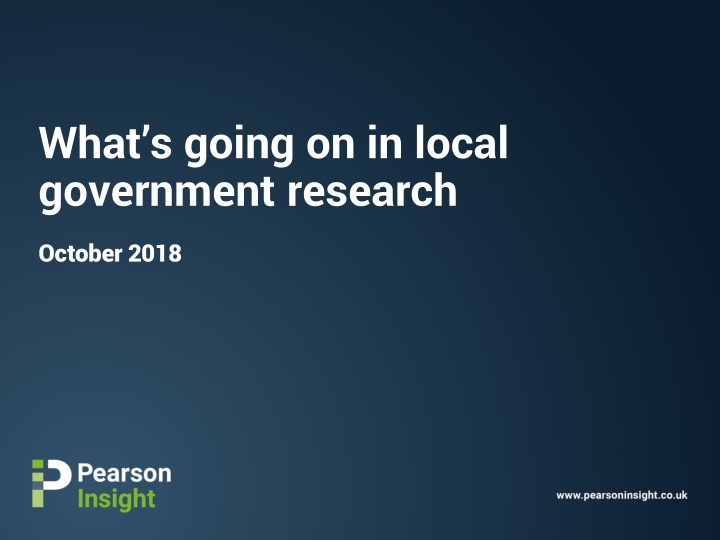 what s going on in local government research