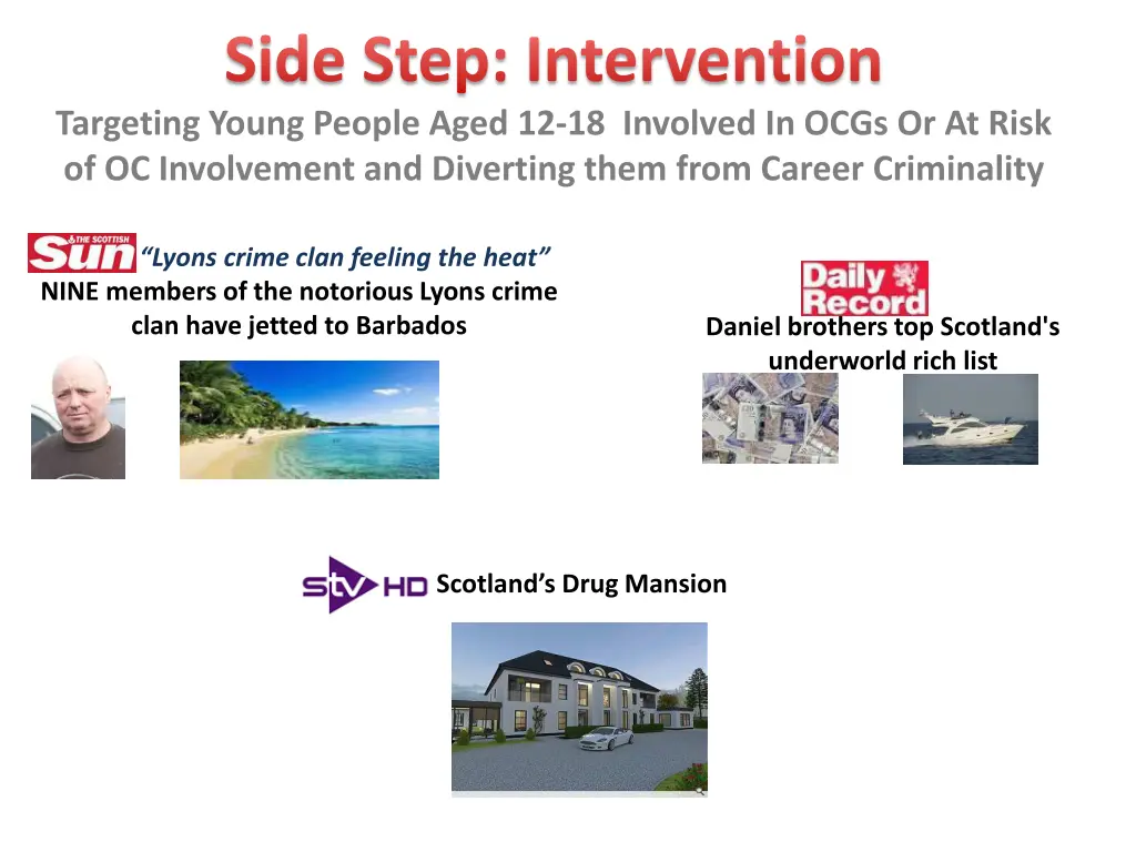 side step intervention targeting young people