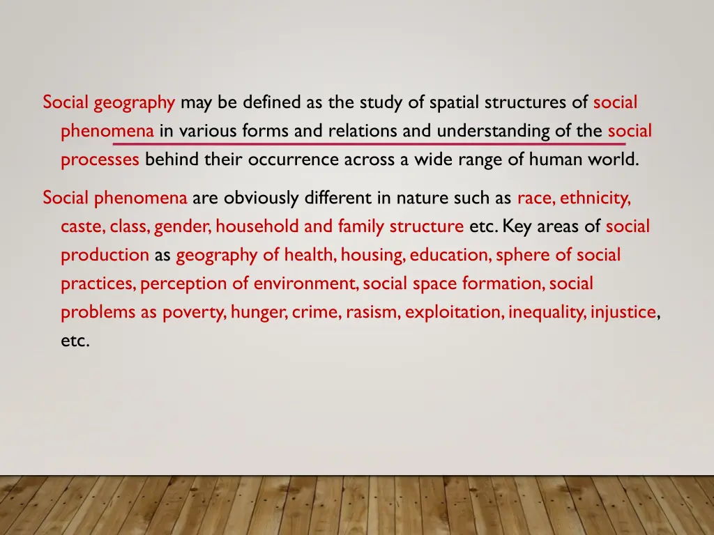 social geography may be defined as the study