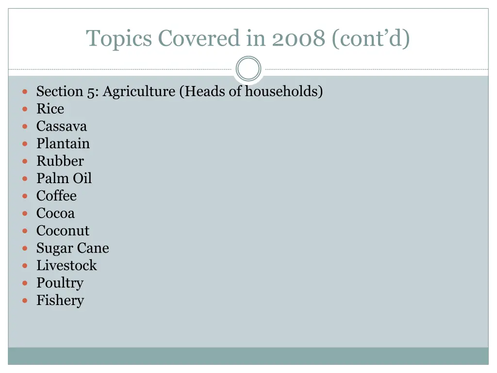 topics covered in 2008 cont d 3