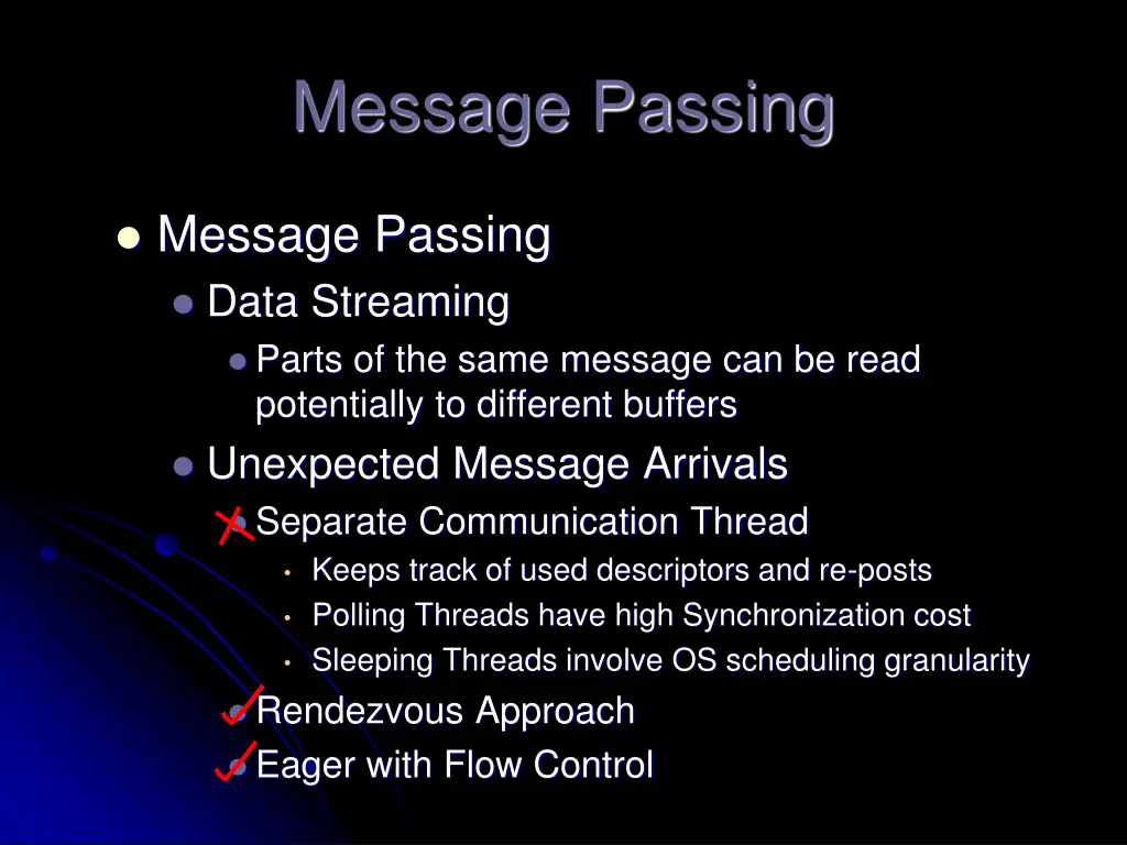 message passing