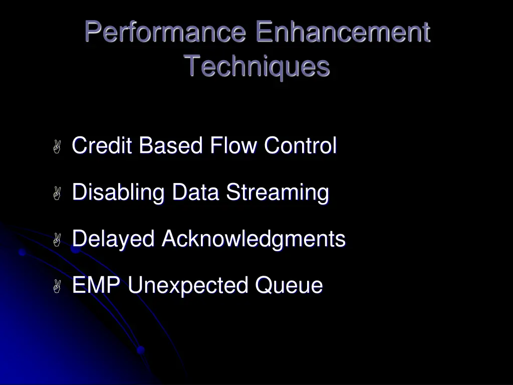 performance enhancement techniques